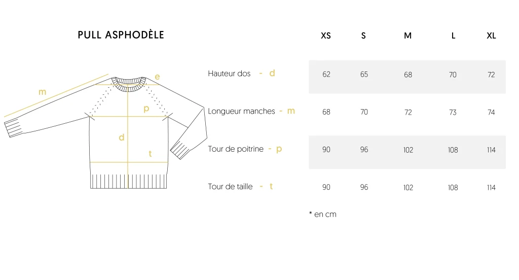 Pull en laine Asphodèle