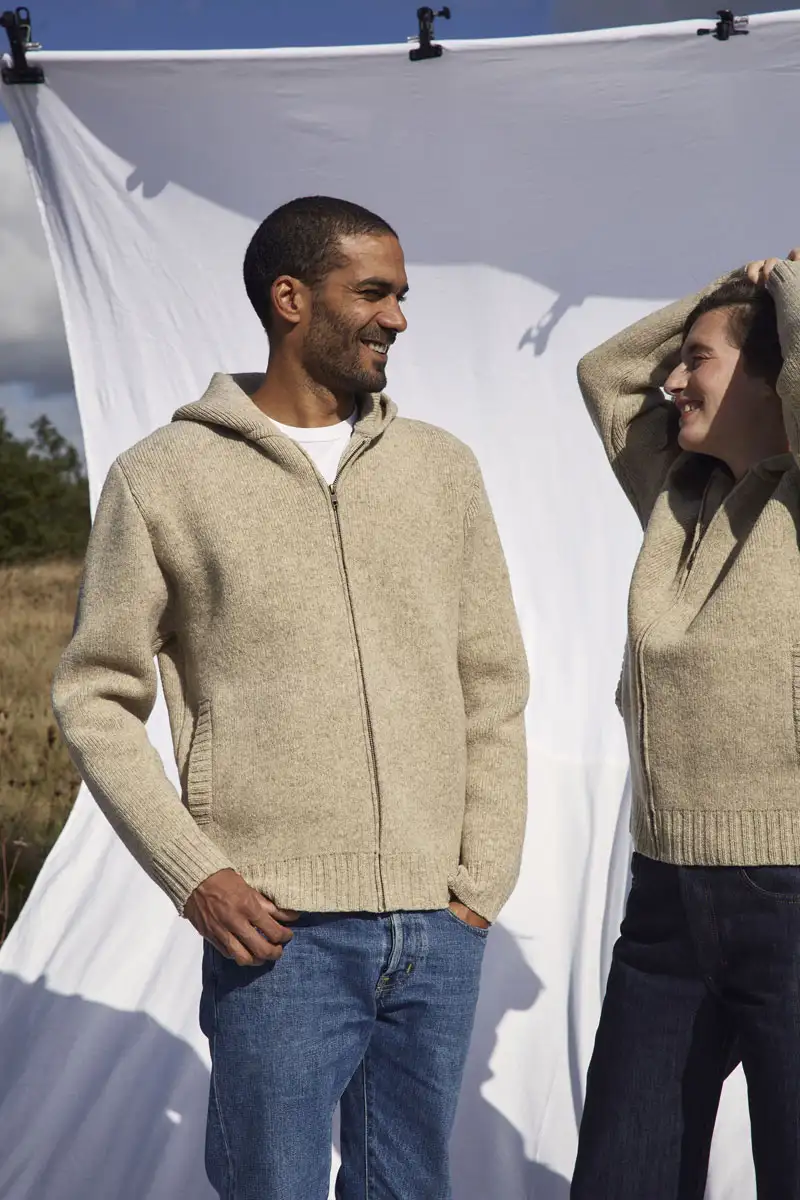 Veste pour homme et femme en laine