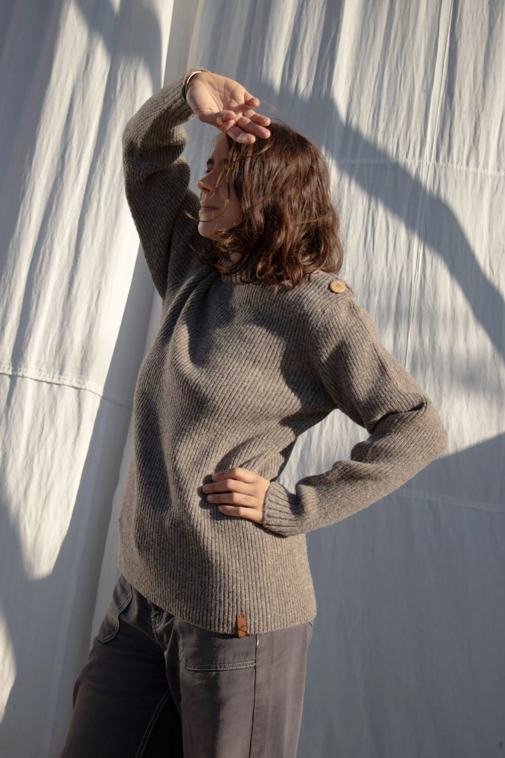 Vostock, pull marin en laine gris-0072-min