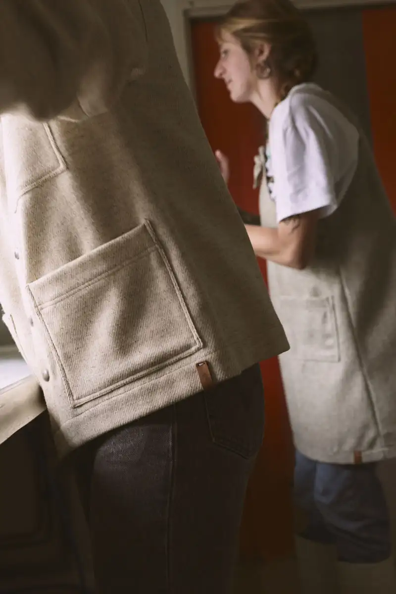 veste en laine mixte