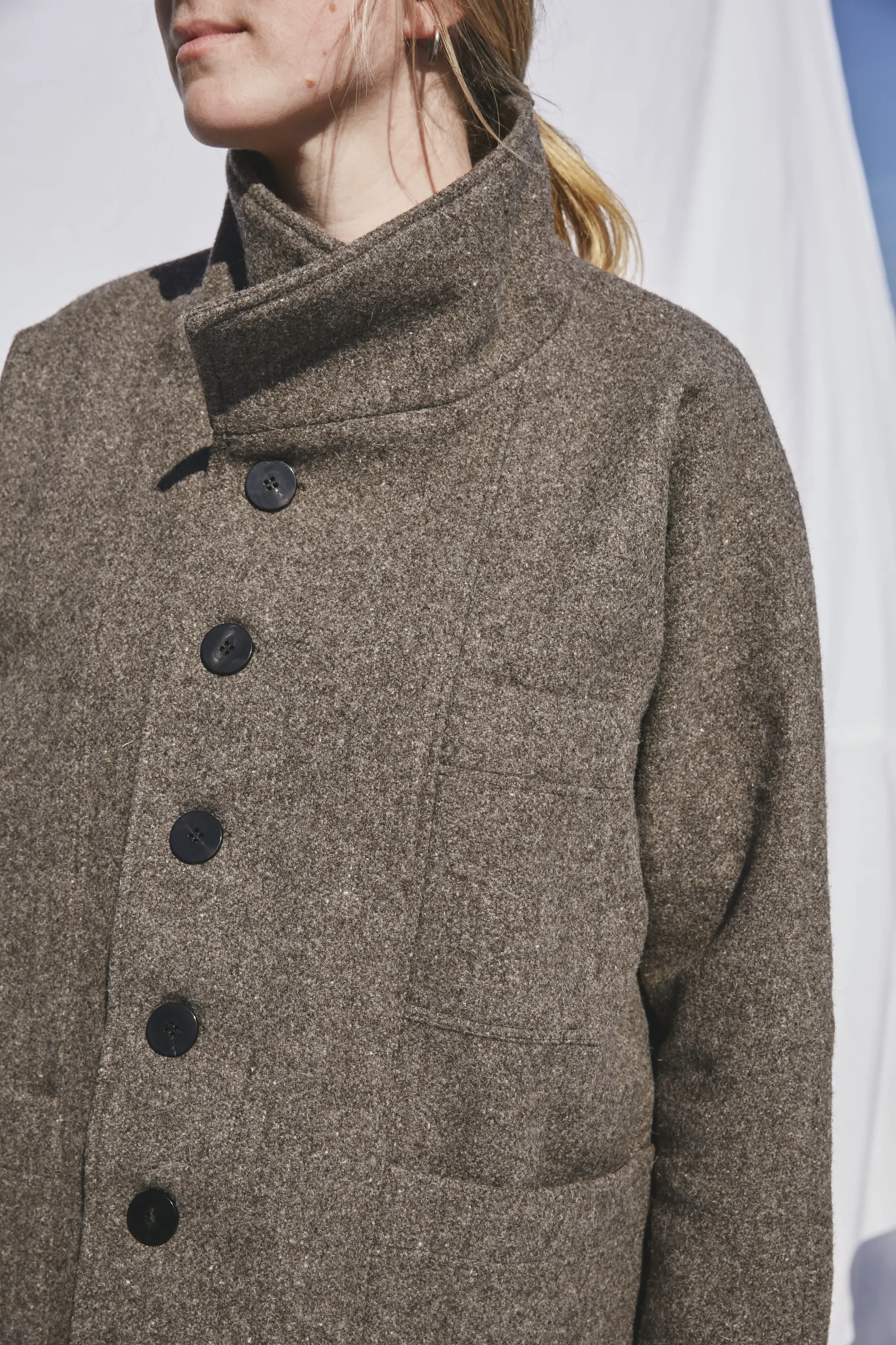 manteau en laine facto