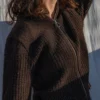 Veste zippée en laine