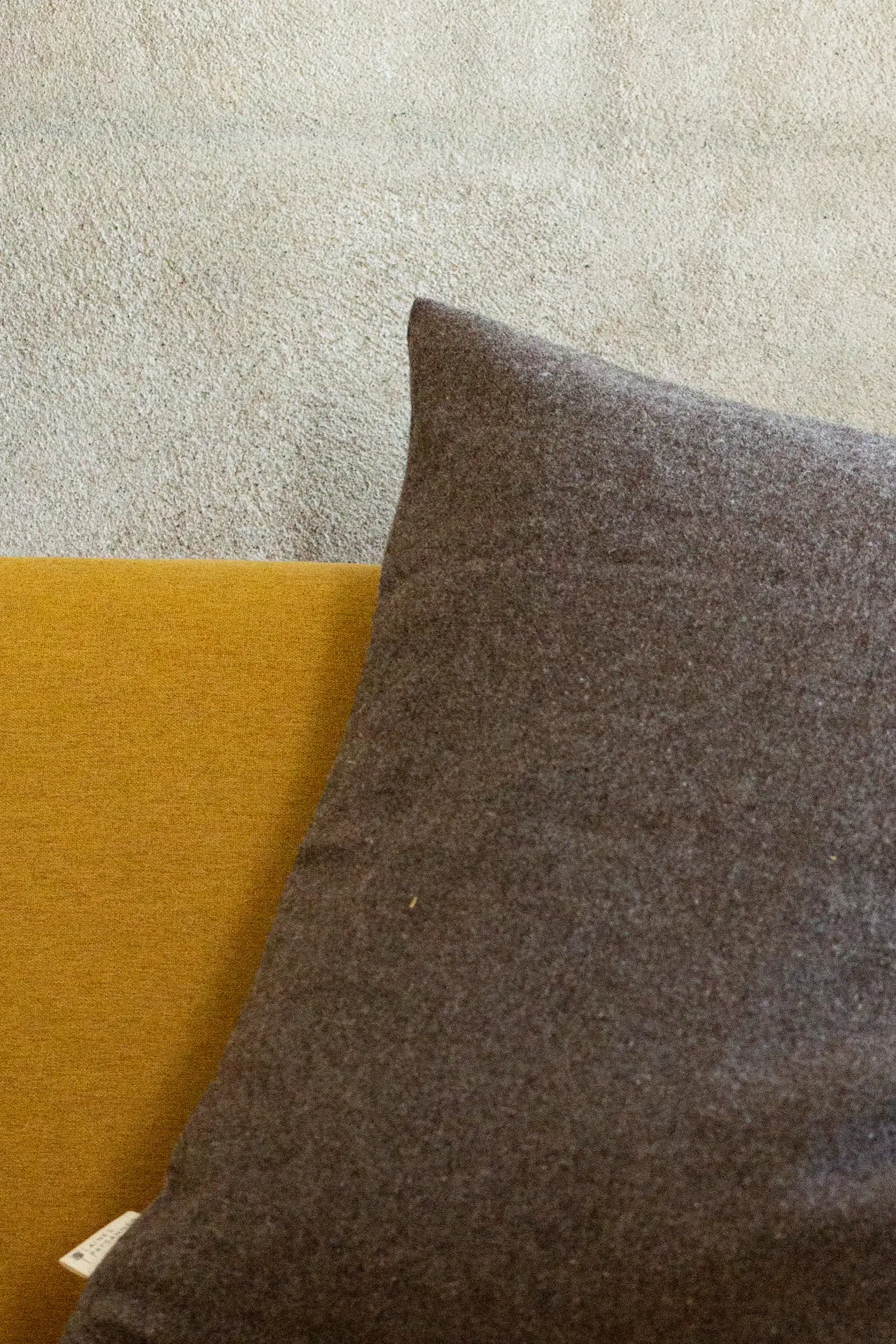 housse de coussin en laine