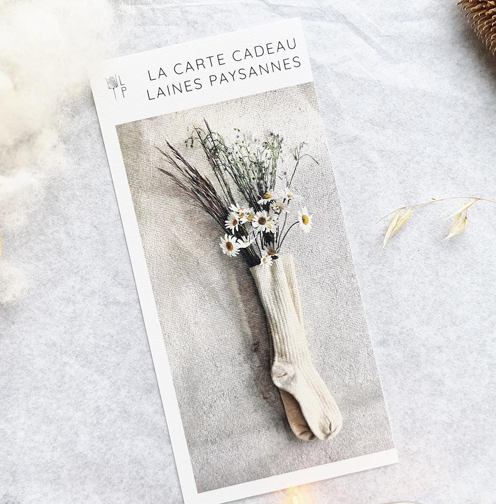 Carte cadeau Laines Paysannes Recto