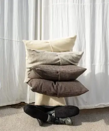 Housses de coussin en laine