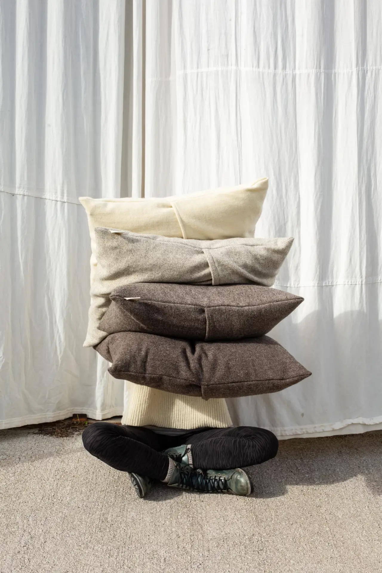Housses de coussin en laine