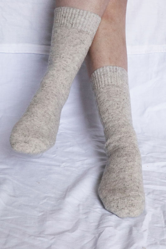 Chausettes en laine recyclée