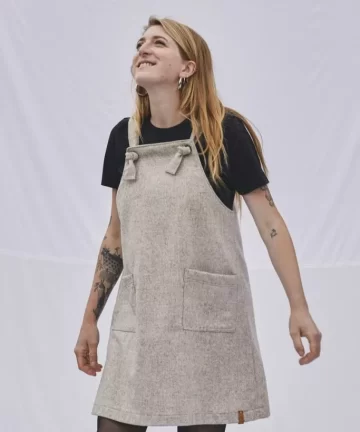 robe salopette en laine facto