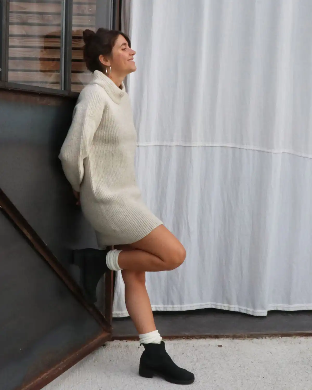 robe pull mérinos