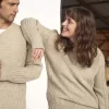 pull col v en laine
