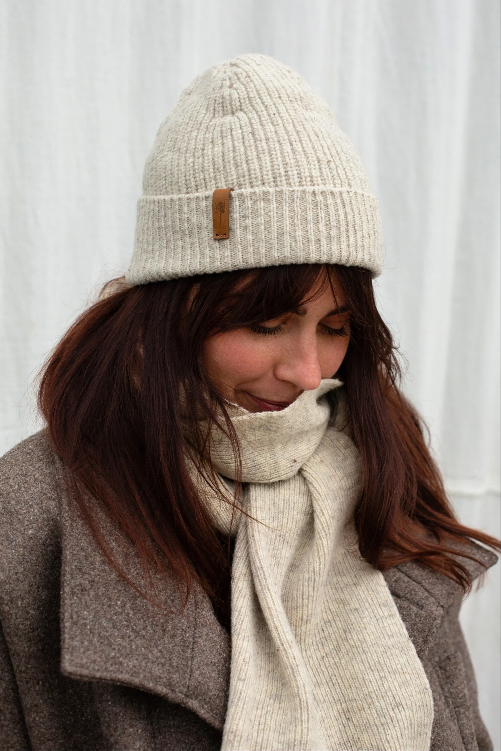 Coffret de Noël écharpe + bonnet laine Mérinos