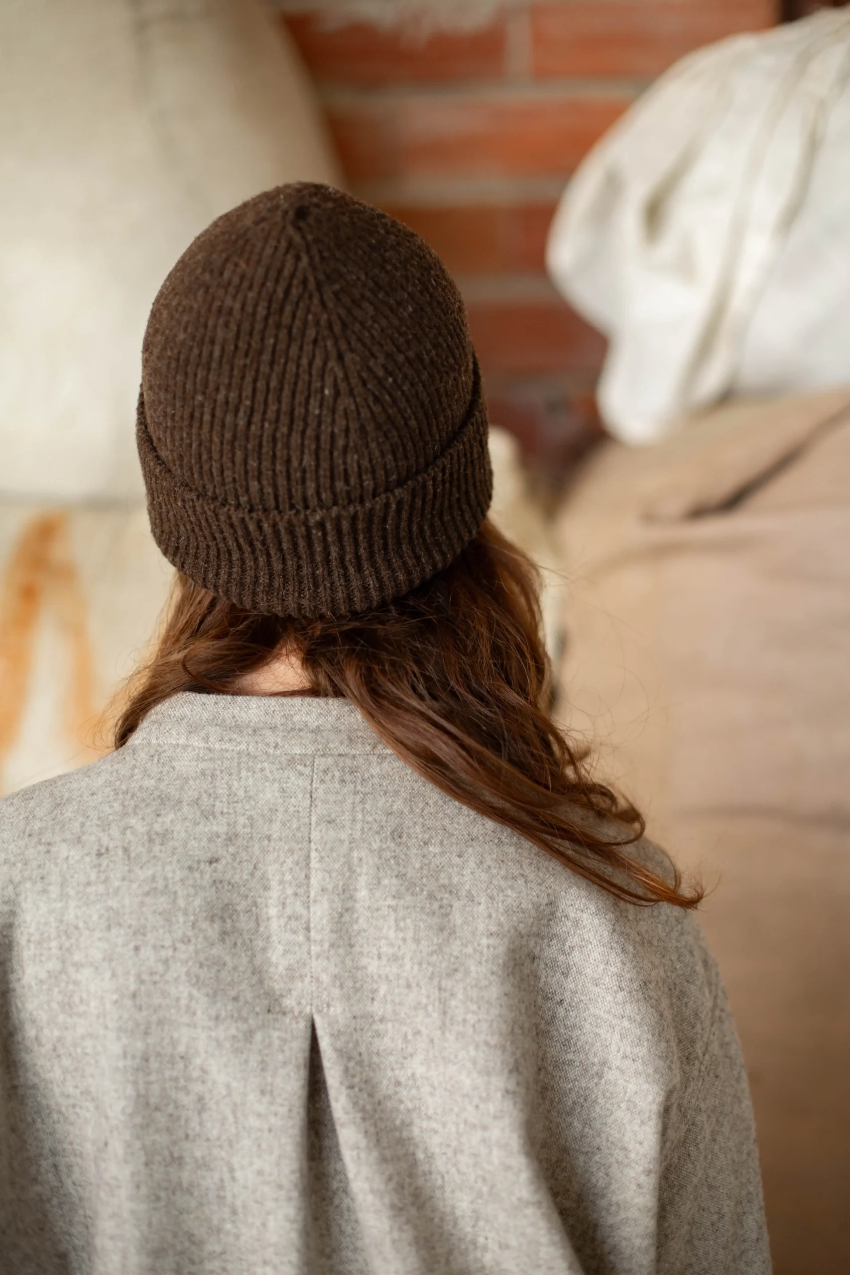 Bonnet en laine burel