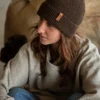 bonnet en laine naturelle
